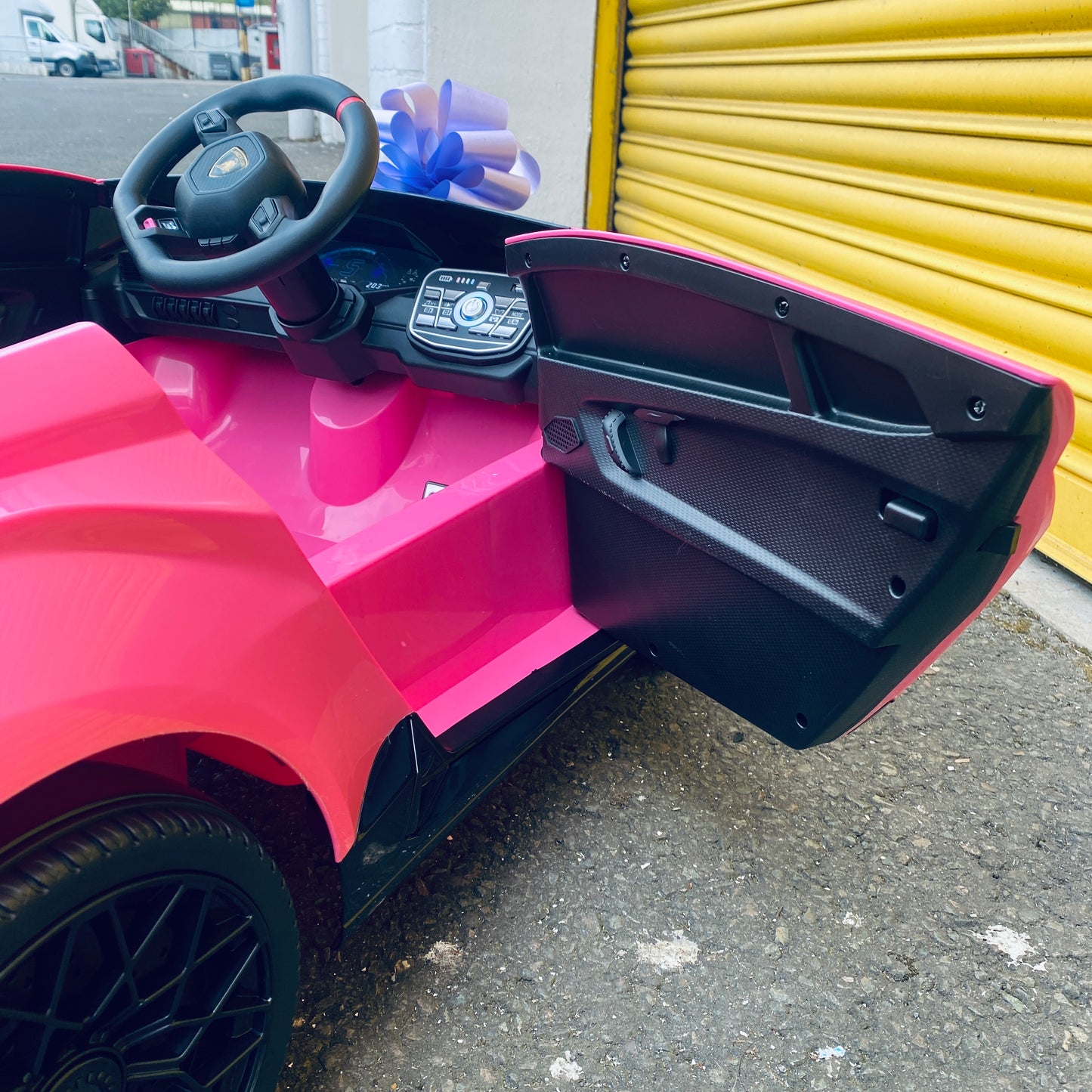 Licensed Lamborghini Huracan STO 24v DRIFT MODE Kids Electric Ride on Car PINK