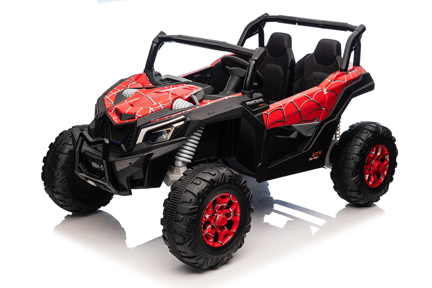 24v XL – Large Two-Seater Adventure Ride-On UTV BUGGY Car With Remote & EVA Rubber Wheels- SPIDER RED EDITION 🕸️🕷️