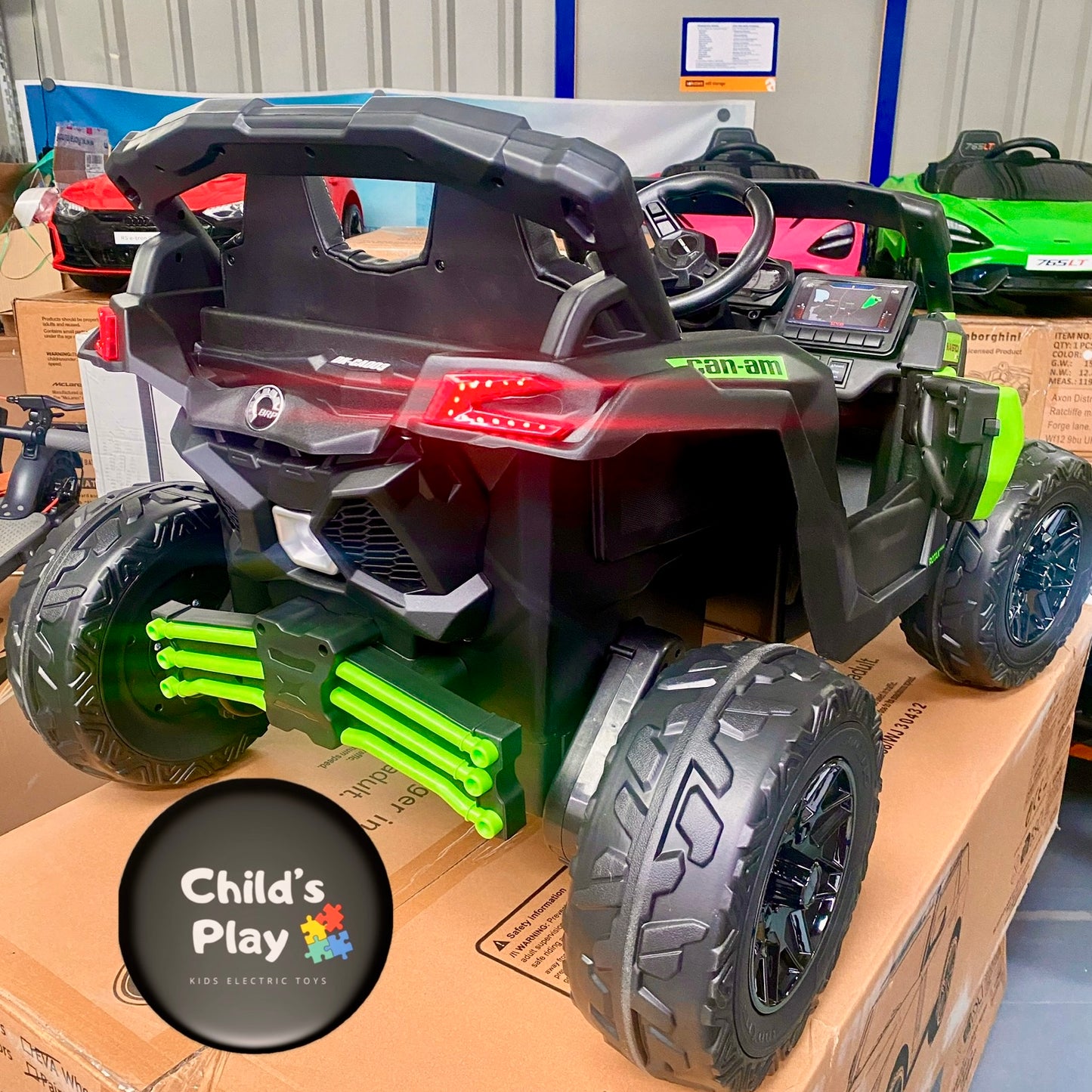 24v Can Am Maverick Kids Ride on UTV Buggy 4 Motors and Remote - Available in x4 Colours