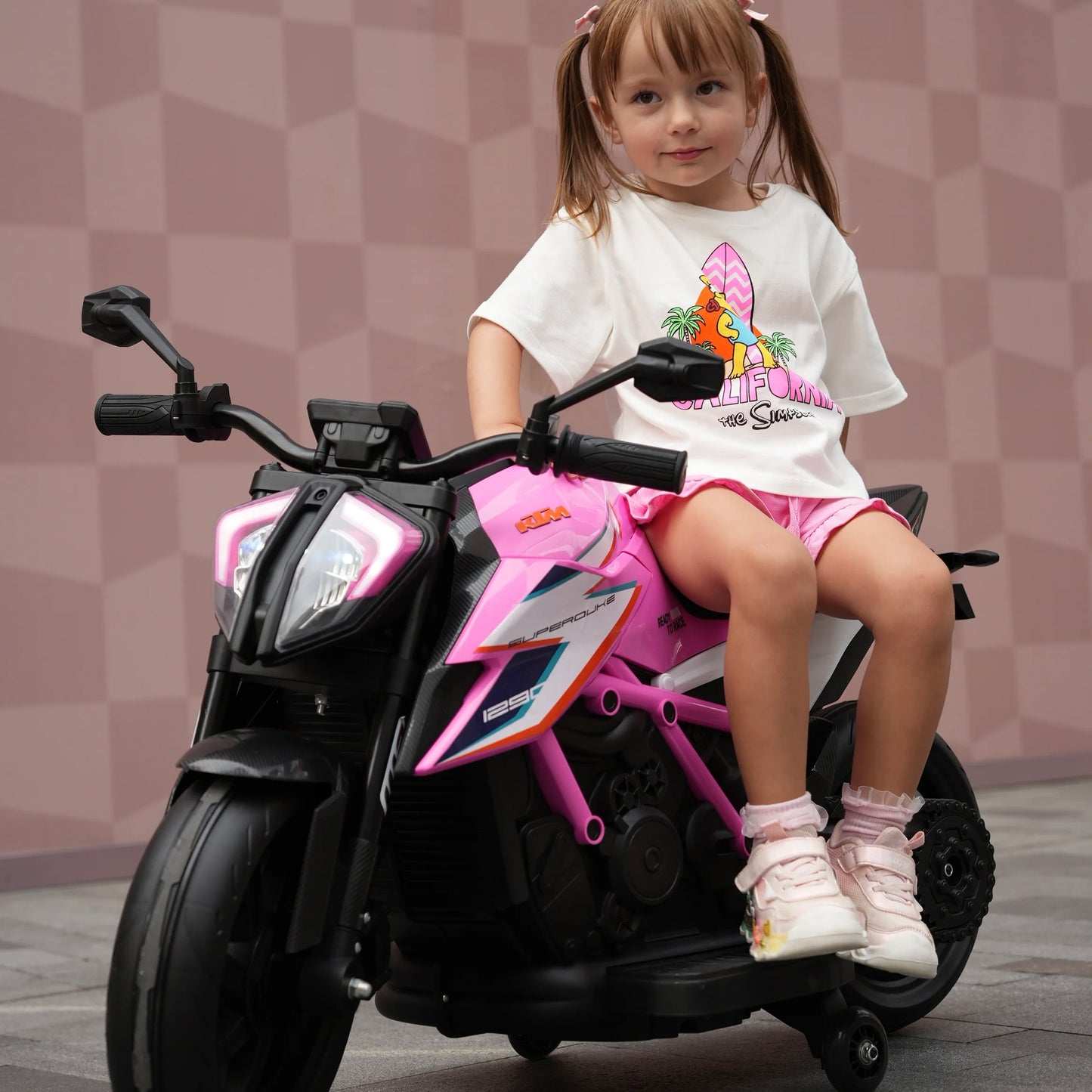 Officially Licensed KTM Superduke 12v Electric Ride On Kids Motor Bike with Stabilizers - Choice of x4 Colours