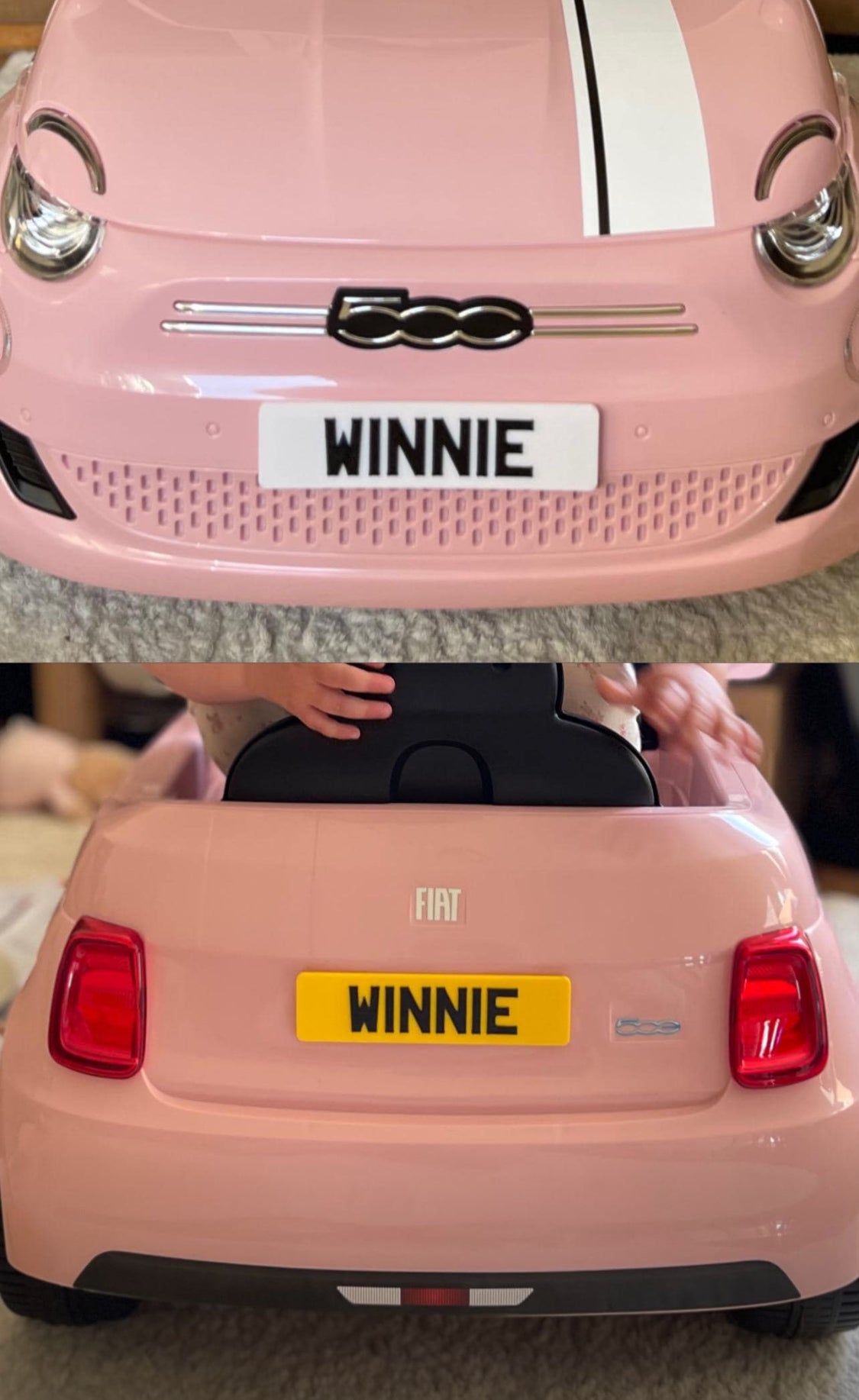 Kids Electric Ride On Car Personalised 3D 4D PRINTED NUMBER PLATES x2 UNIQUE!