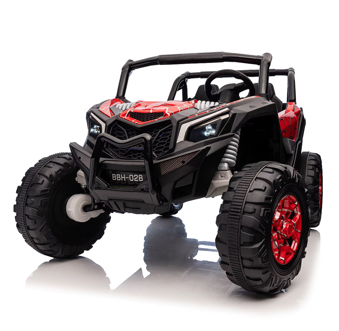 24v XL – Large Two-Seater Adventure Ride-On UTV BUGGY Car With Remote & EVA Rubber Wheels- SPIDER RED EDITION 🕸️🕷️