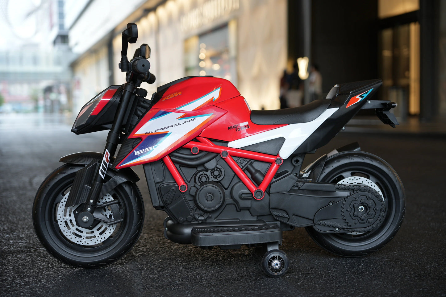 Officially Licensed KTM Superduke 12v Electric Ride On Kids Motor Bike with Stabilizers - Choice of x4 Colours