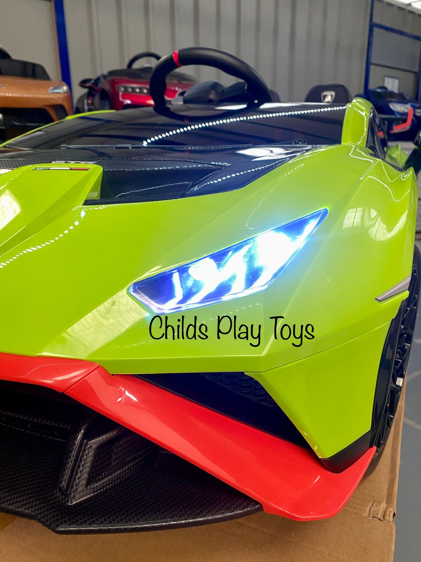 Licensed Lamborghini Huracan STO 24v DRIFT MODE Kids Electric Ride on Car- FASTEST RIDE ON CAR ON MARKET! GREEN