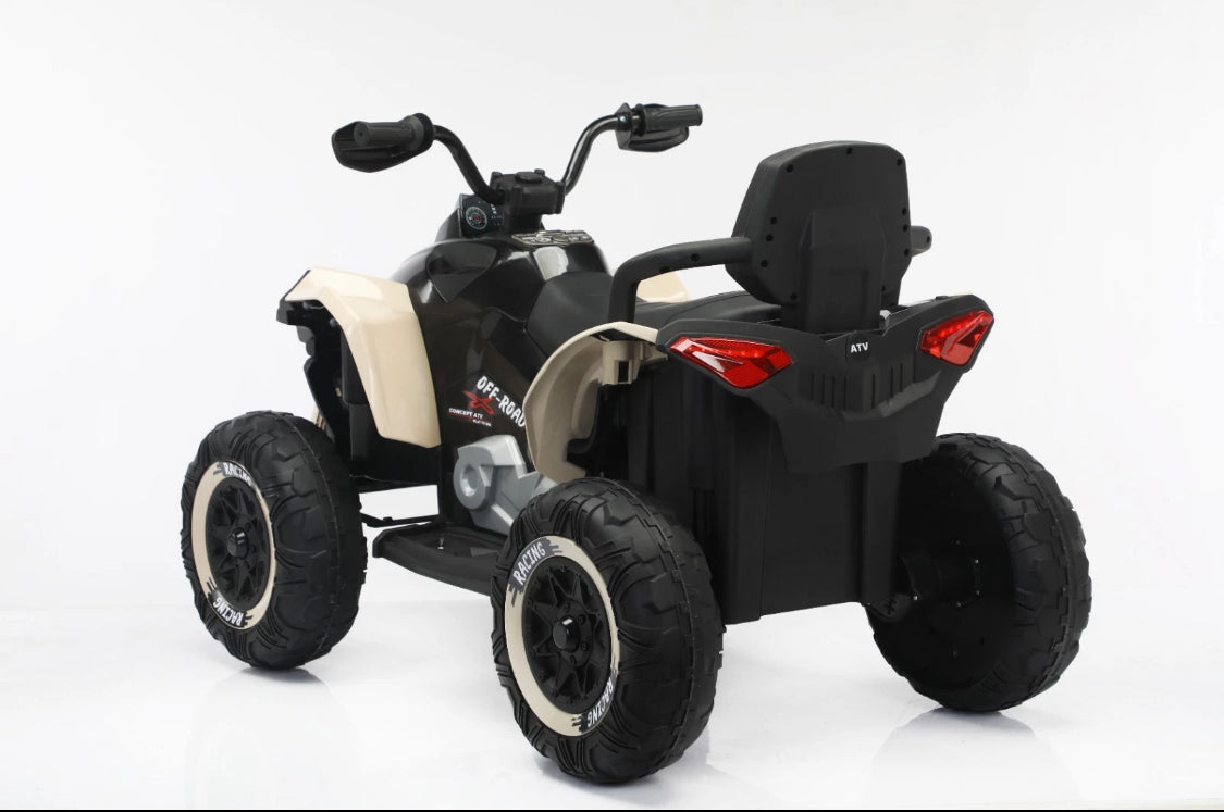 24V XXL Kids Electric Ride on Quad Bike ATV Renegade in KHAKI