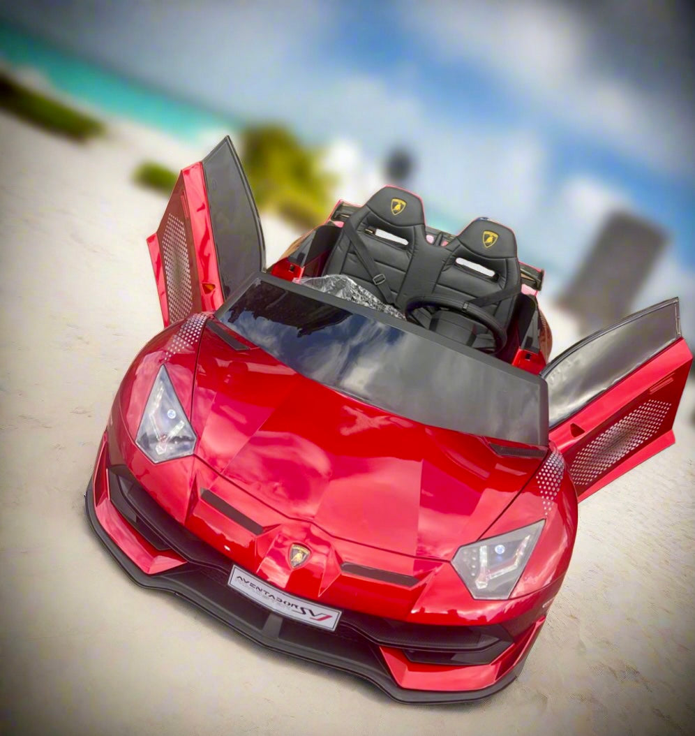 Licensed 24v Lamborghini Aventador SVJ x2 Seater Ride On Car SALE!