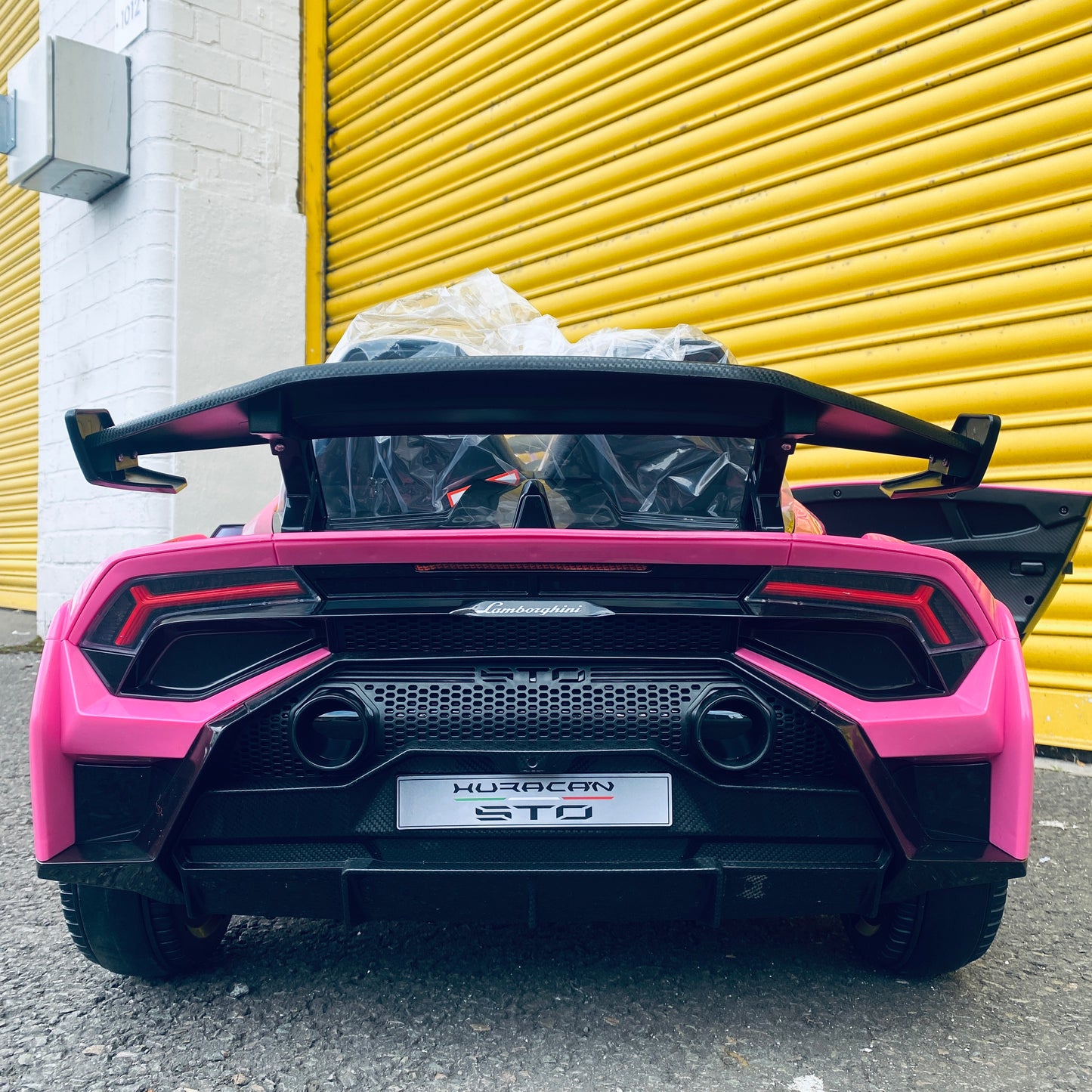Licensed Lamborghini Huracan STO 24v DRIFT MODE Kids Electric Ride on Car PINK