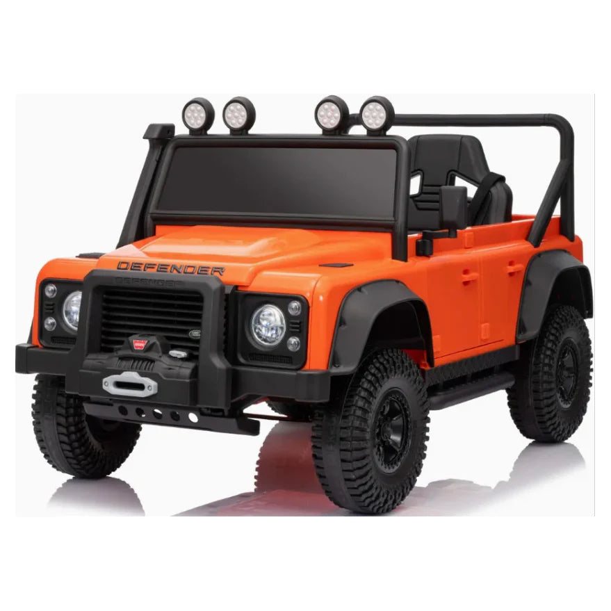 Licensed Land Rover
Defender 110 SVX/ PREMIUM SPEC 24v Battery/ Eva Rubber Wheels!
