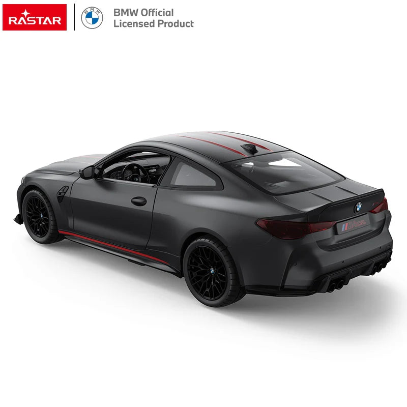 Rastar RC 1:16 BMW M4 CSL Kids Remote Control Toy Car - Matt Black