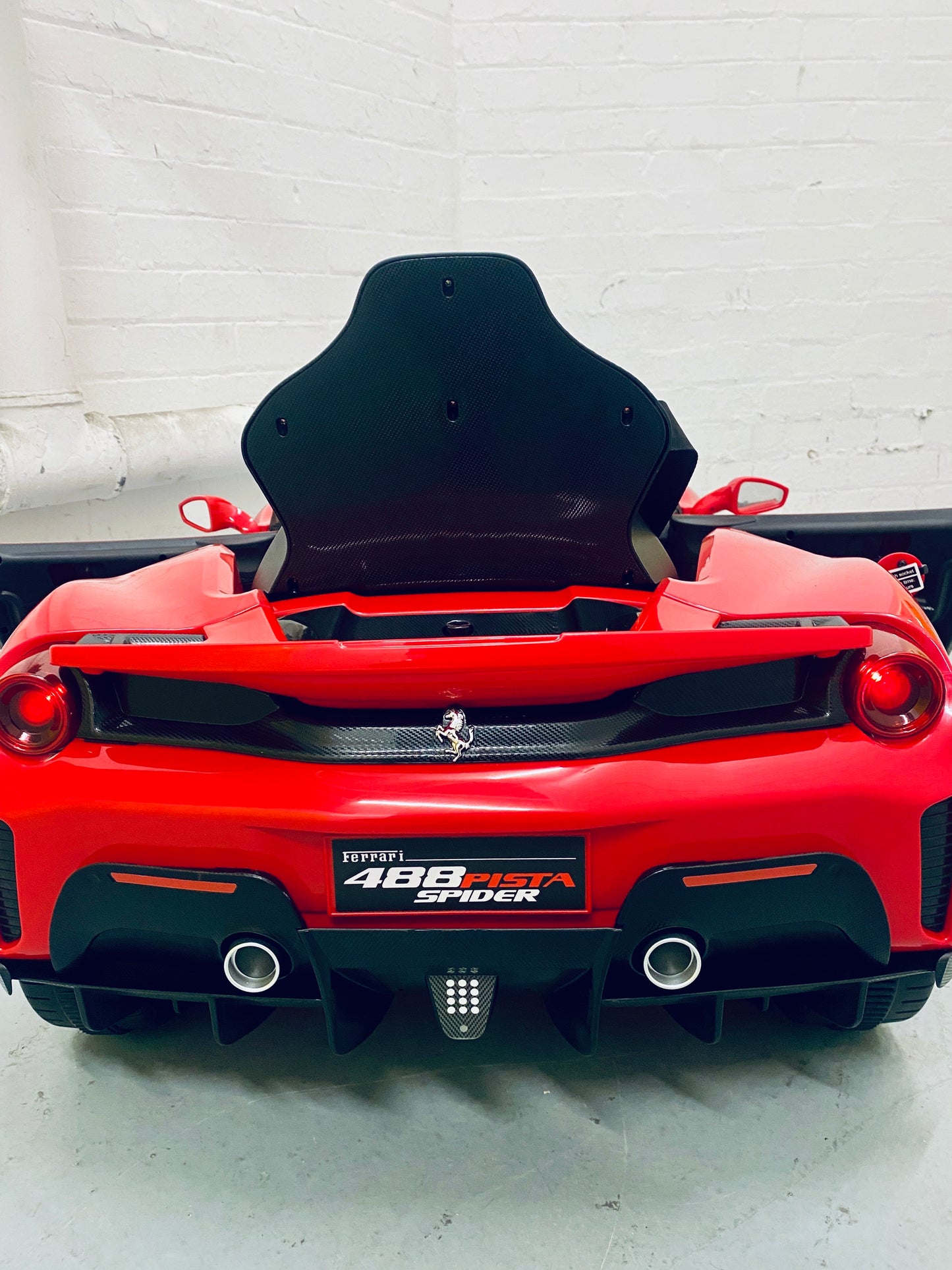 Kids Ferrari 488 Pista Spider Official EXCLUSIVE Luxury Ride-In Car
