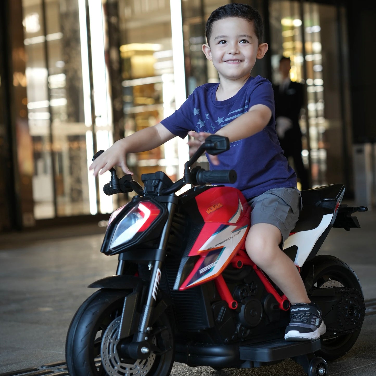 Officially Licensed KTM Superduke 12v Electric Ride On Kids Motor Bike with Stabilizers - Choice of x4 Colours