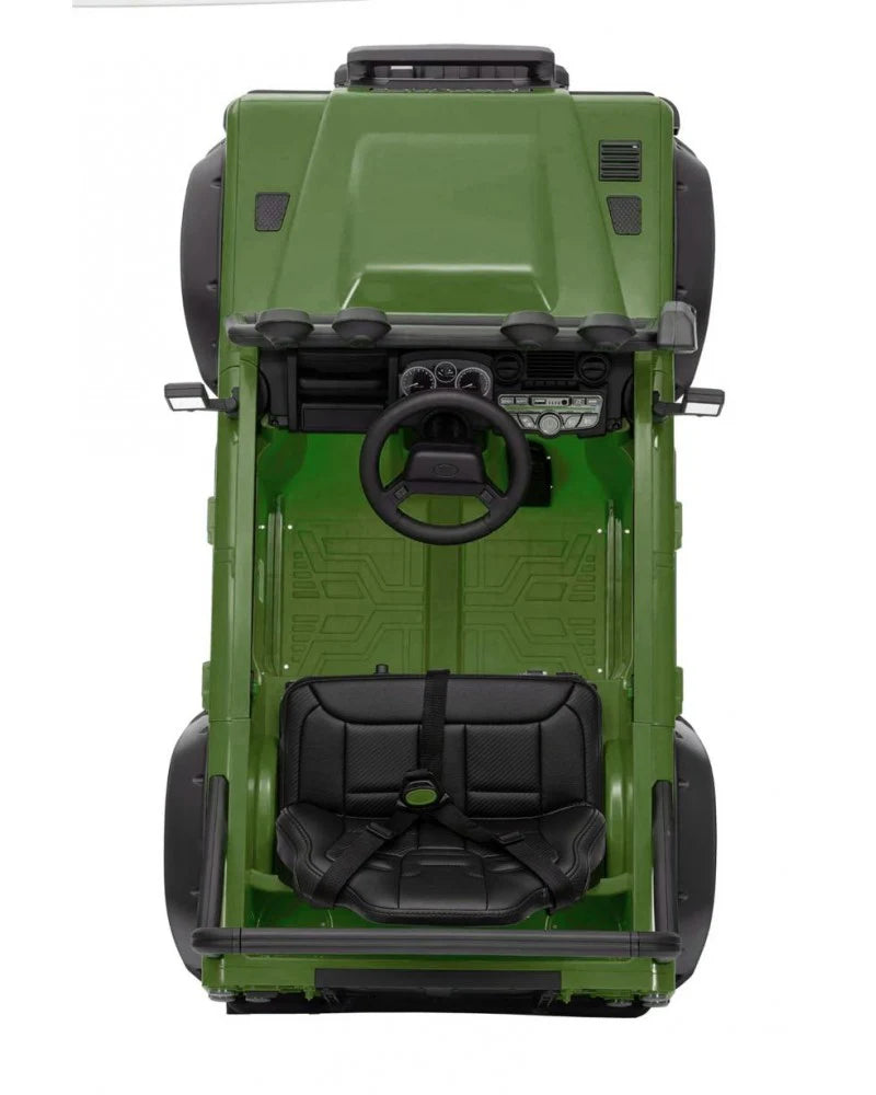 Licensed Land Rover
Defender 110 SVX/ PREMIUM SPEC 24v Battery/ Eva Rubber Wheels!