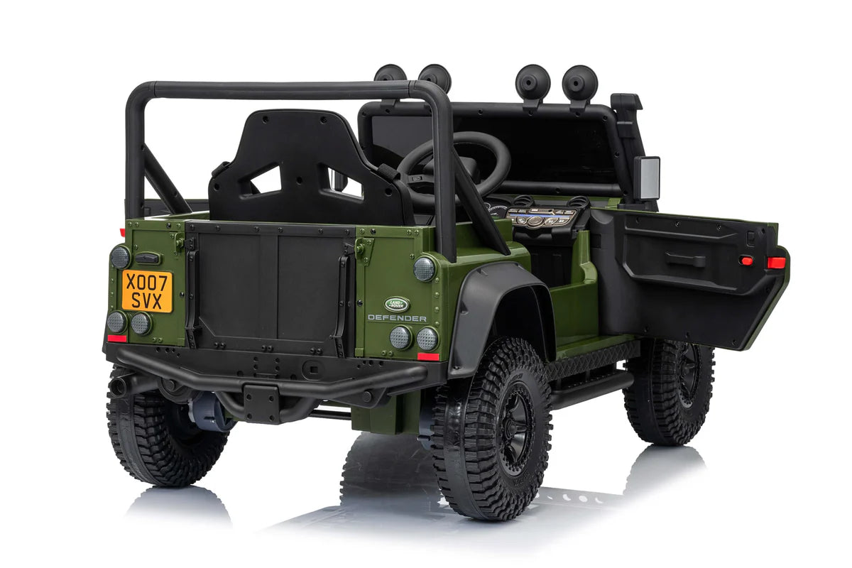 Licensed Land Rover
Defender 110 SVX/ PREMIUM SPEC 24v Battery/ Eva Rubber Wheels!