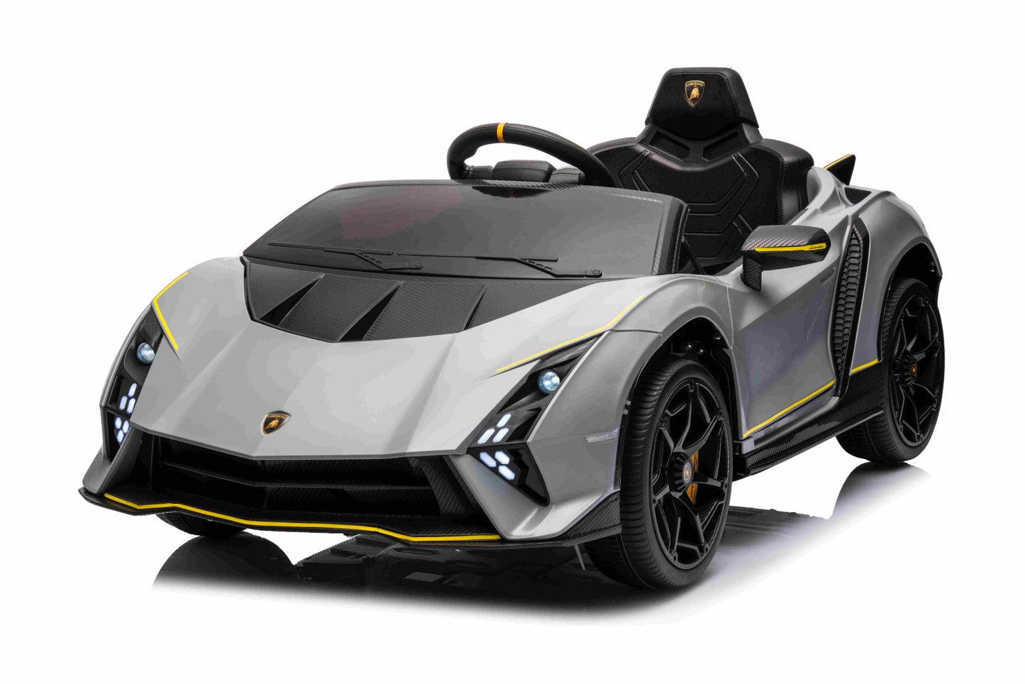 Licensed Lamborghini Autentica 12V Kids Ride on Car With Remote- GREY