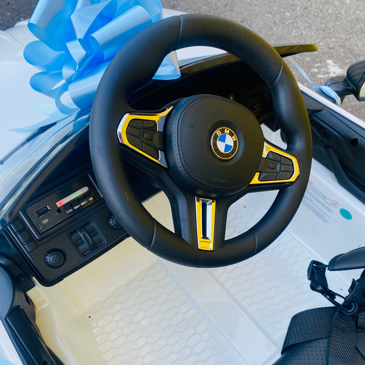 Licensed BMW M4 Competition 12v UPGRADED SPEC EVA Rubber Wheels