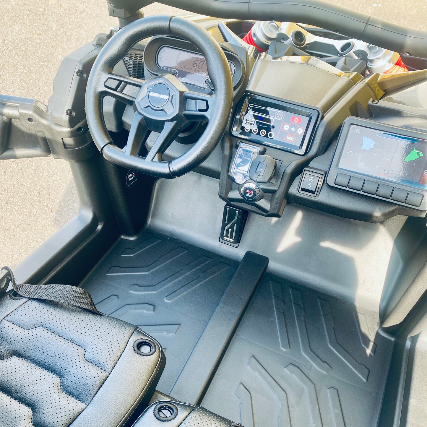 48v Licensed Can-Am Buggy 2 Seats XXL RS EDITION KHAKI with MP4 screen