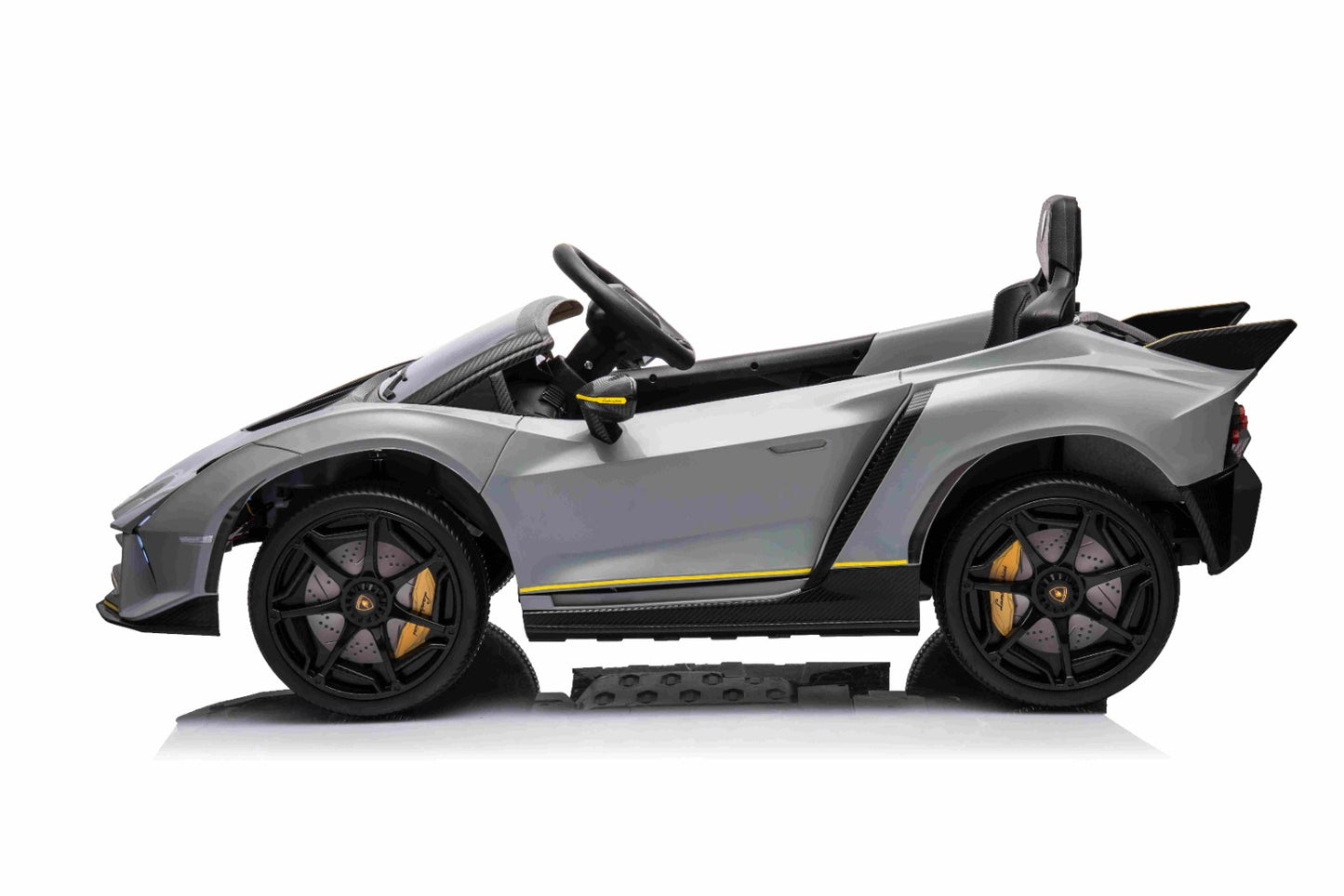 Licensed Lamborghini Autentica 12V Kids Ride on Car With Remote- GREY