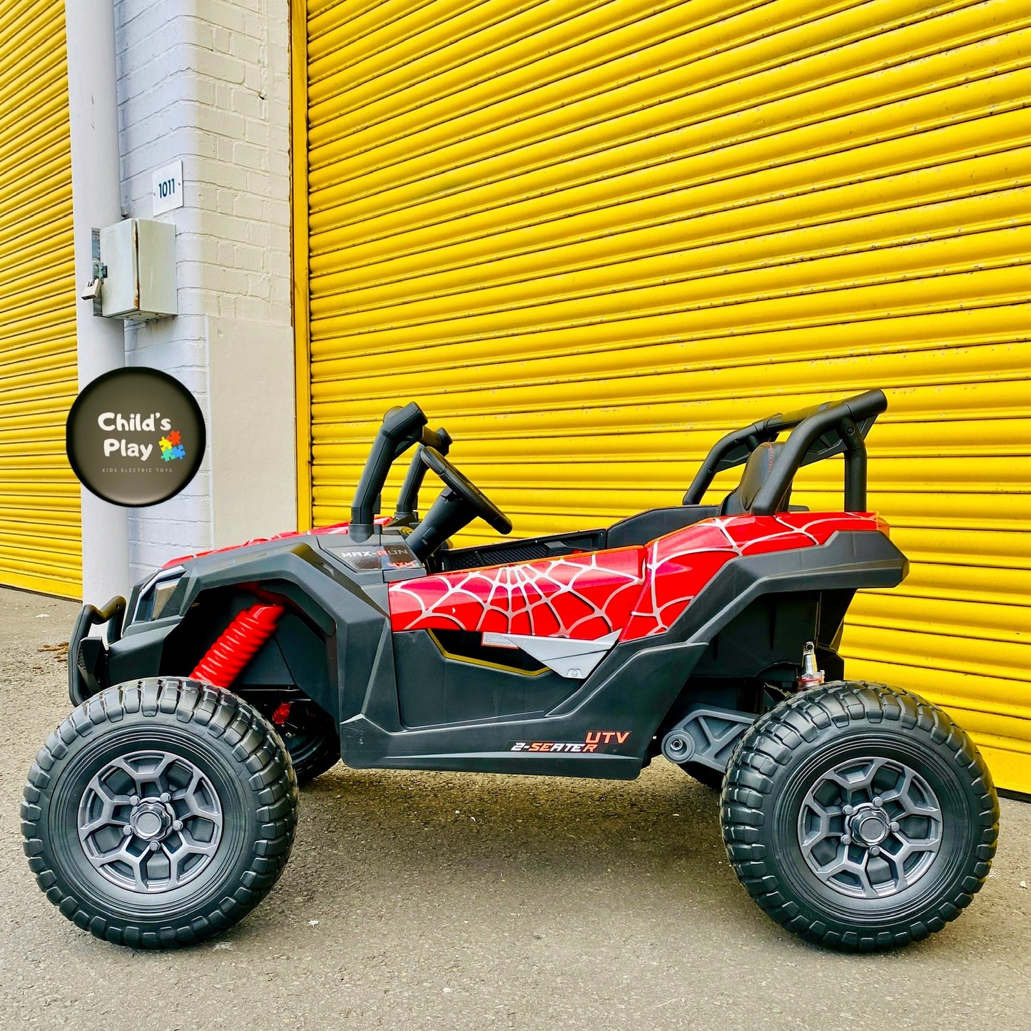 24v XL – Large Two-Seater Adventure Ride-On UTV BUGGY Car With Remote & EVA Rubber Wheels- SPIDER RED EDITION 🕸️🕷️