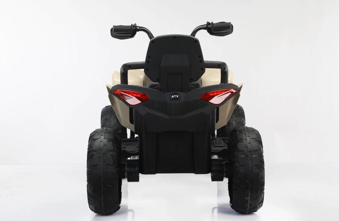 24V XXL Kids Electric Ride on Quad Bike ATV Renegade in KHAKI