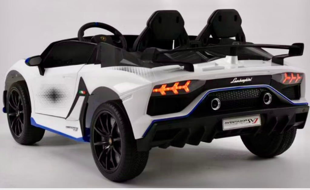 Licensed 24v Lamborghini Aventador SVJ x2 Seater Ride On Car SALE!
