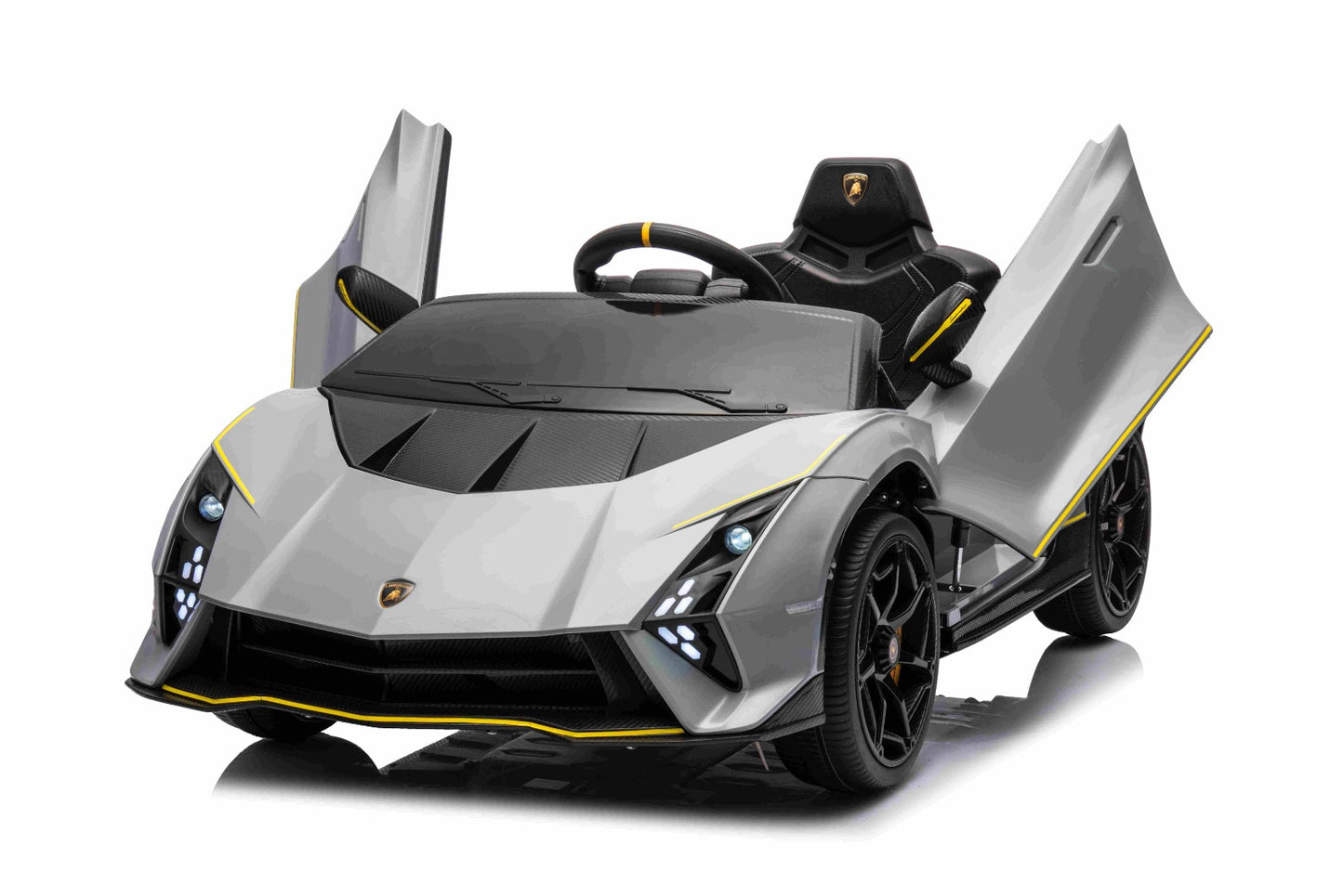 Licensed Lamborghini Autentica 12V Kids Ride on Car With Remote- GREY