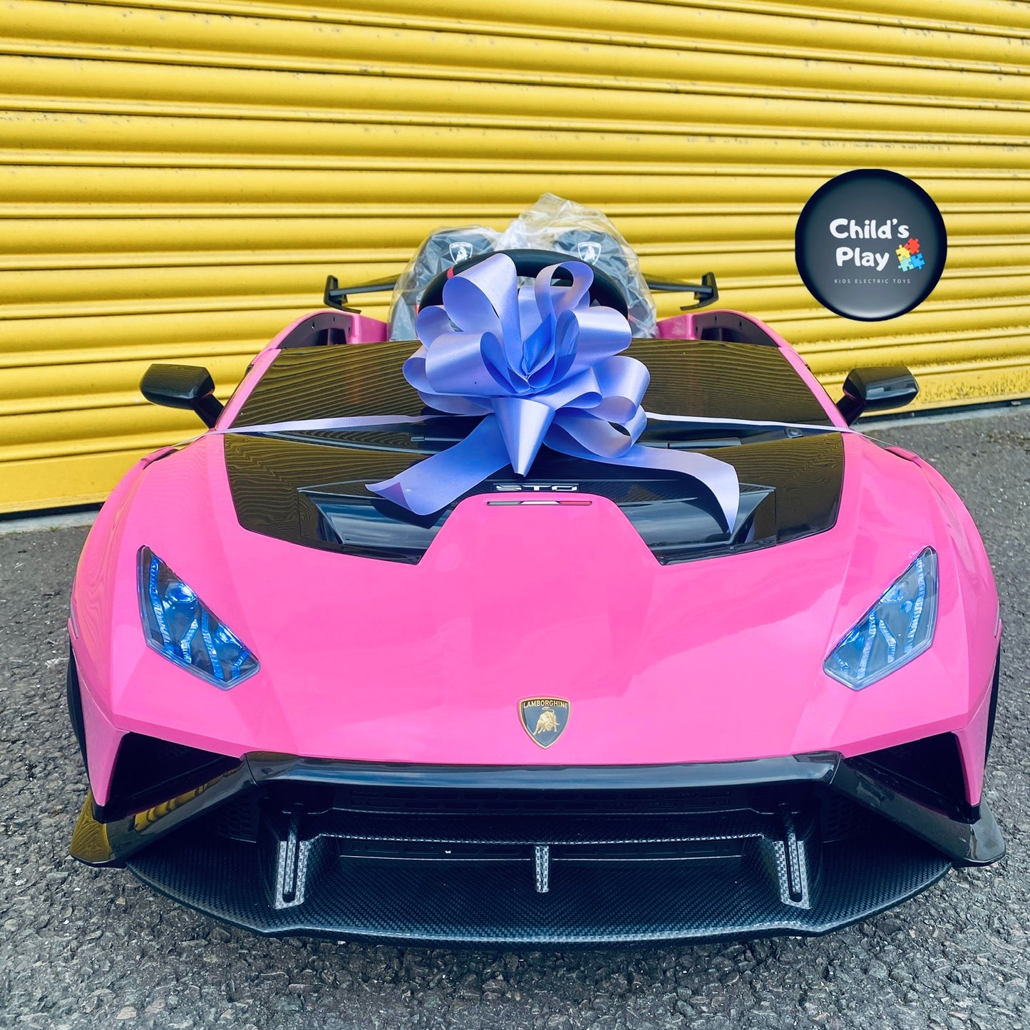 Licensed Lamborghini Huracan STO 24v DRIFT MODE Kids Electric Ride on Car PINK