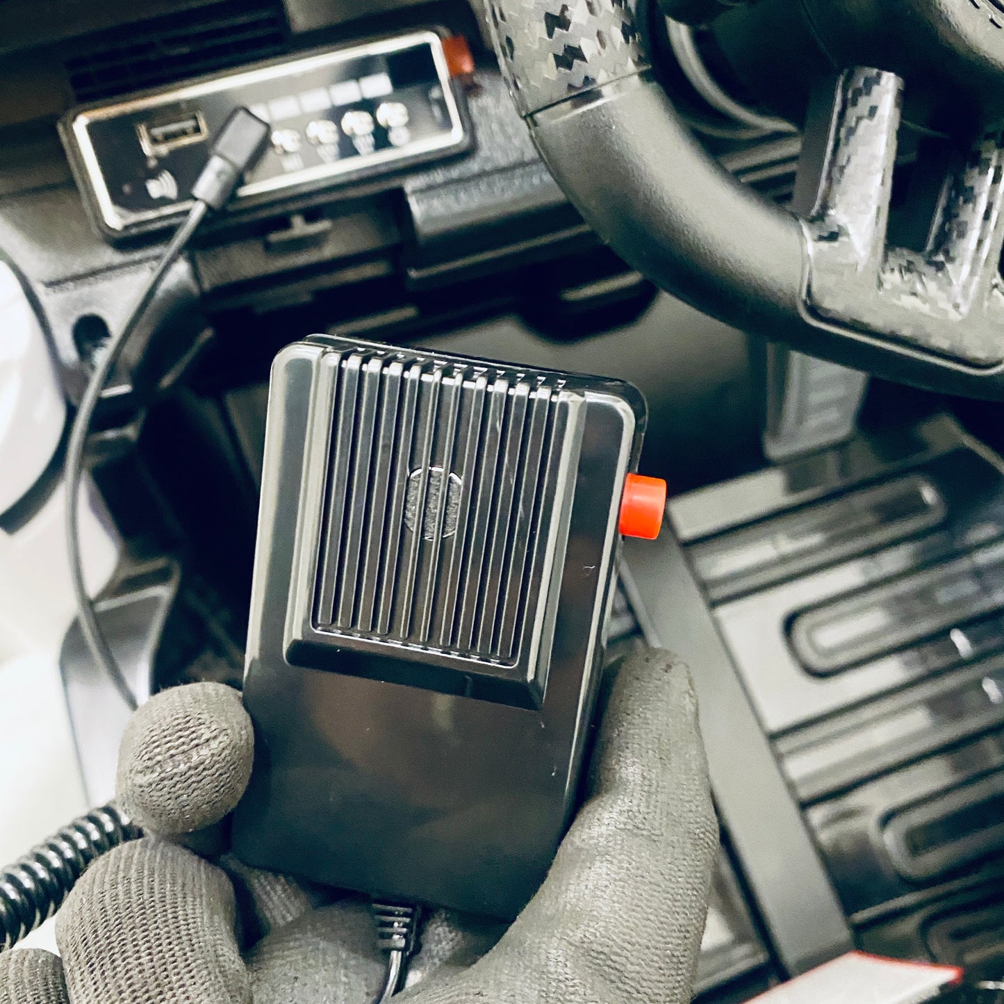 12v Kids Electric Ride On POLICE CAR BLACK