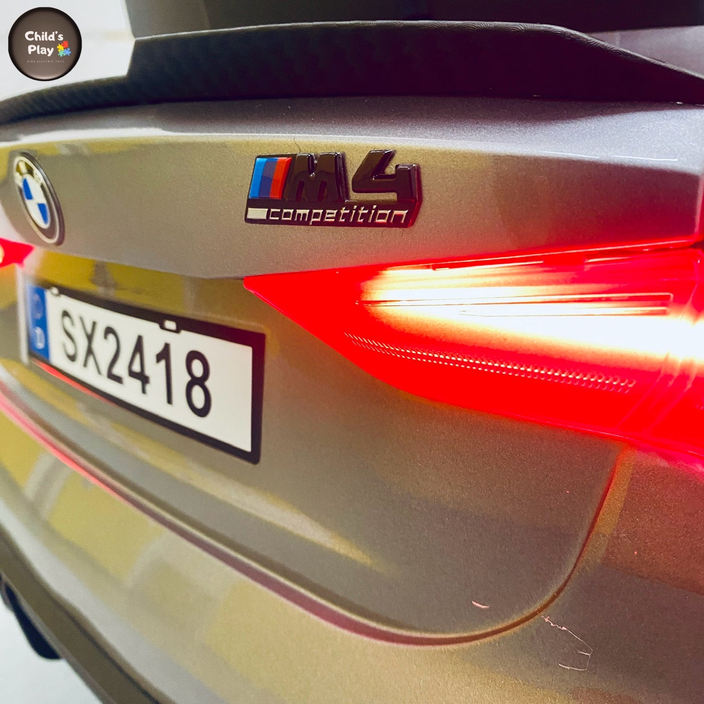 Licensed BMW M4 Competition 12v UPGRADED SPEC EVA Rubber Wheels