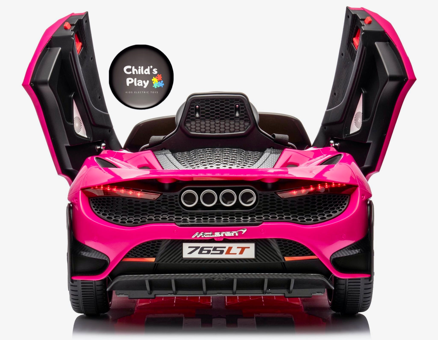 Licensed Mclaren 765LT Electric 12V Kids Ride on Toy Car With Remote - Pink