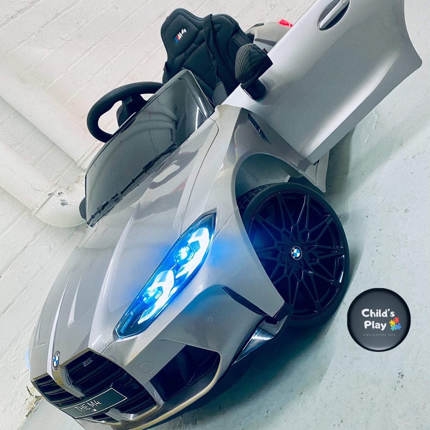 Licensed BMW M4 Competition 12v UPGRADED SPEC EVA Rubber Wheels