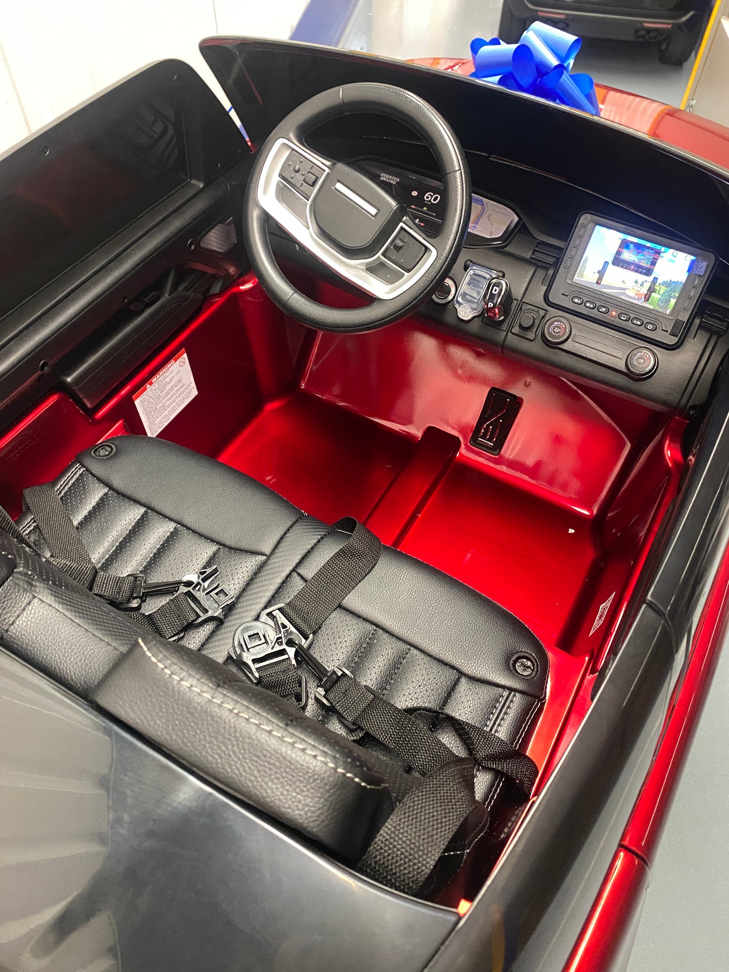 Range Rover 2023 NEW SHAPE Two Seater 24V Kids Ride on Car with Parent Remote MP4 touchscreen - Metallic RED