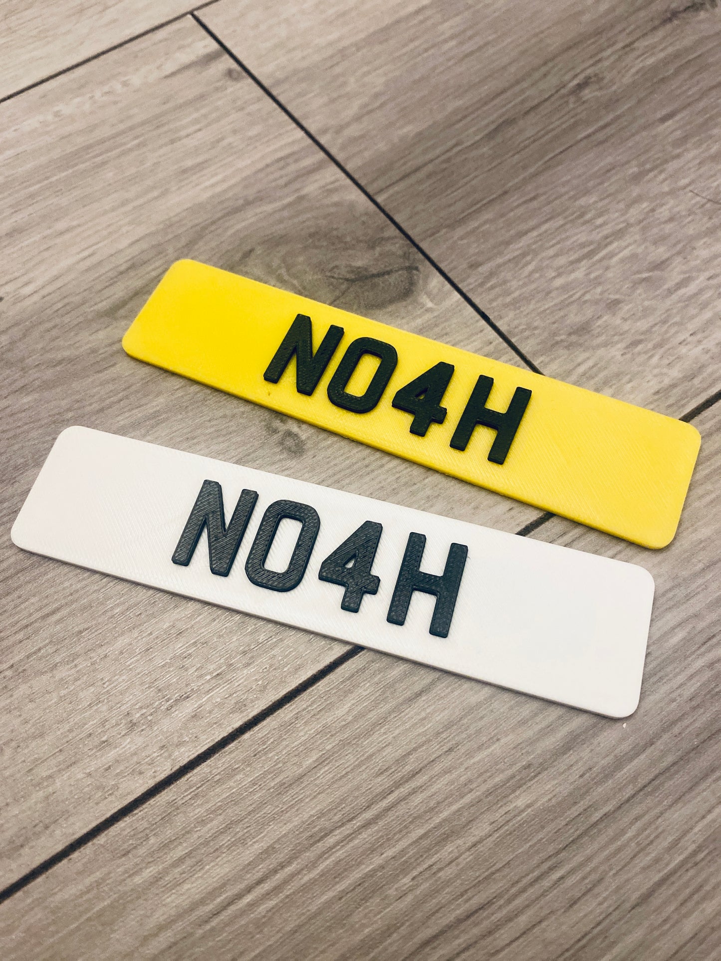 Kids Electric Ride On Car Personalised 3D 4D PRINTED NUMBER PLATES x2 UNIQUE!