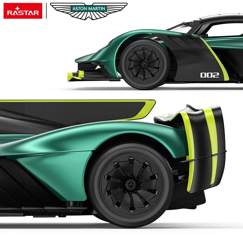 Rastar RC 1:14 Aston Martin Valkyrie AMR Pro Kids Remote Toy Car - Dark Green