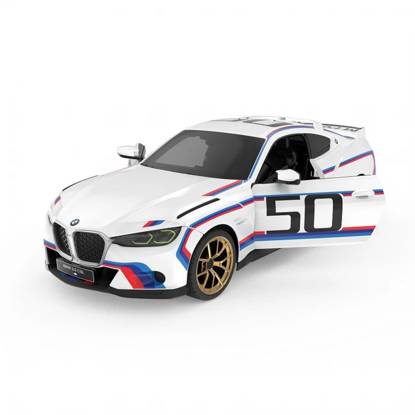 Rastar RC 1:14 BMW 3.0 CSL Kids Remote Control Toy Car - White