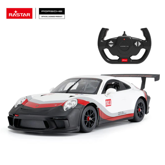 Rastar RC 1:14 Porsche 911 GT3 CUP Kids Remote Control Toy Car - White