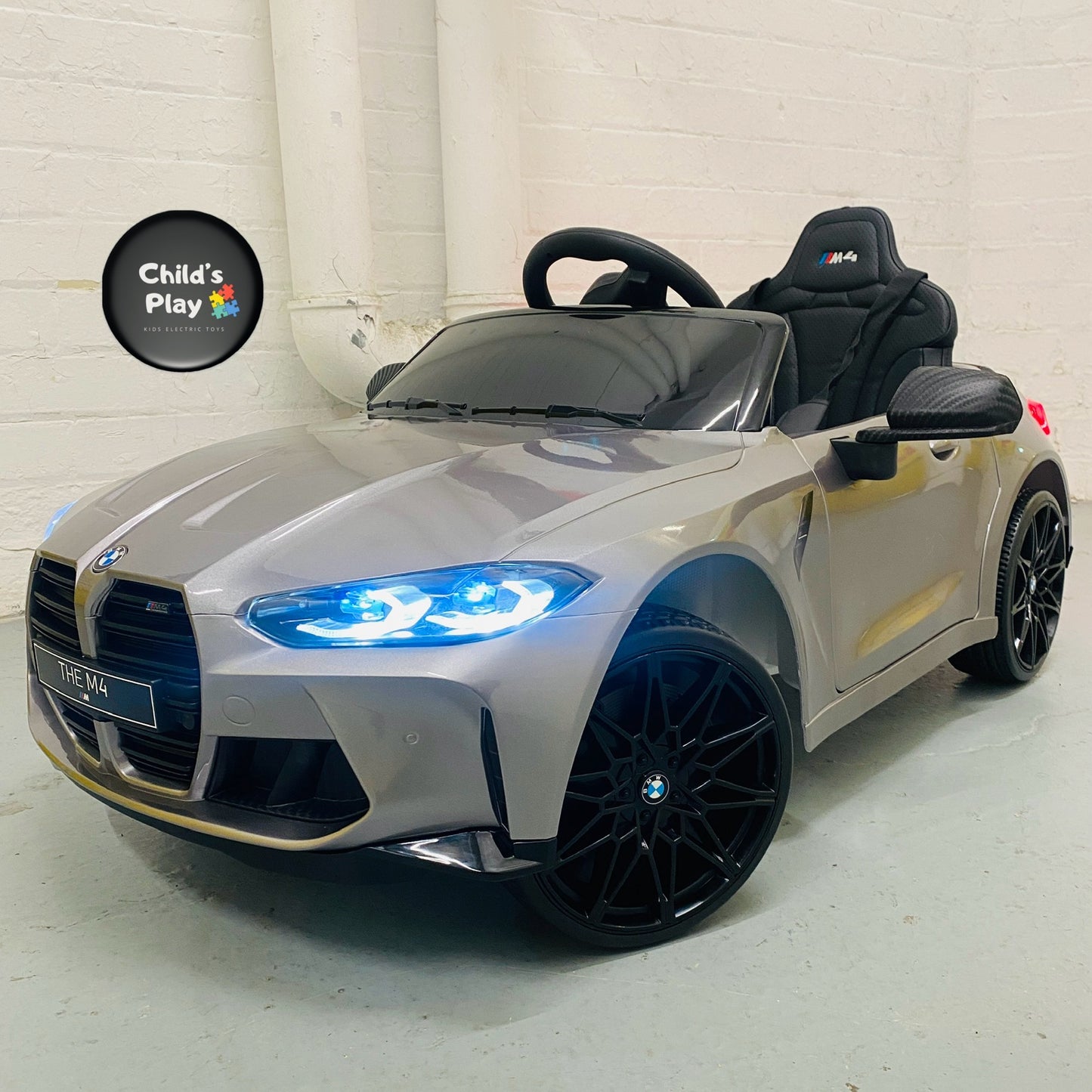 Licensed BMW M4 Competition 12v UPGRADED SPEC EVA Rubber Wheels