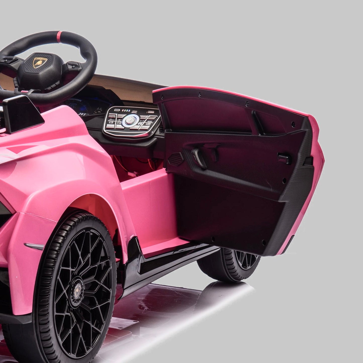 Licensed Lamborghini Huracan STO 24v DRIFT MODE Kids Electric Ride on Car PINK