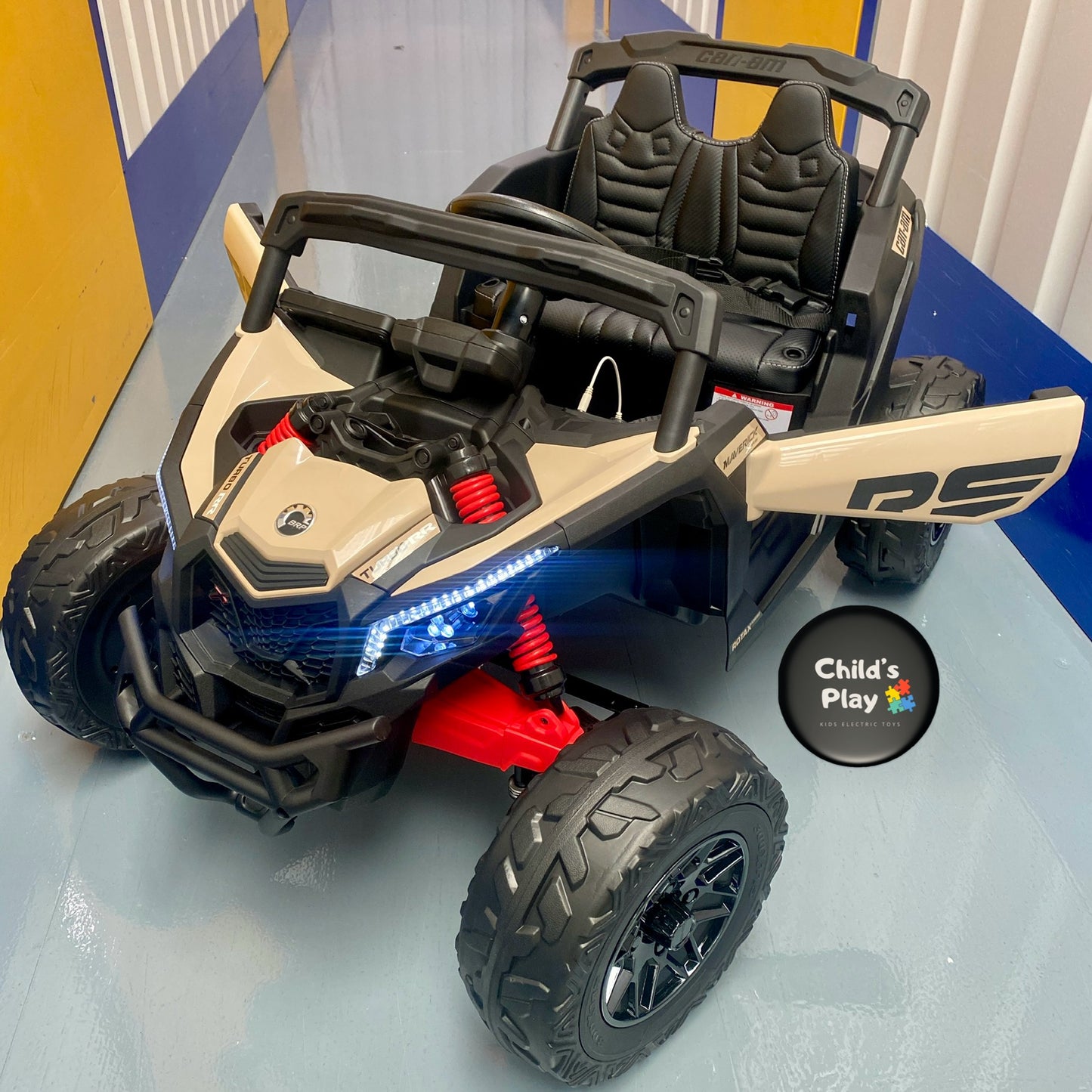 24v Can Am Maverick Kids Ride on UTV Buggy 4 Motors and Remote - Available in x4 Colours