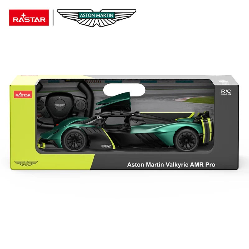 Rastar RC 1:14 Aston Martin Valkyrie AMR Pro Kids Remote Toy Car - Dark Green