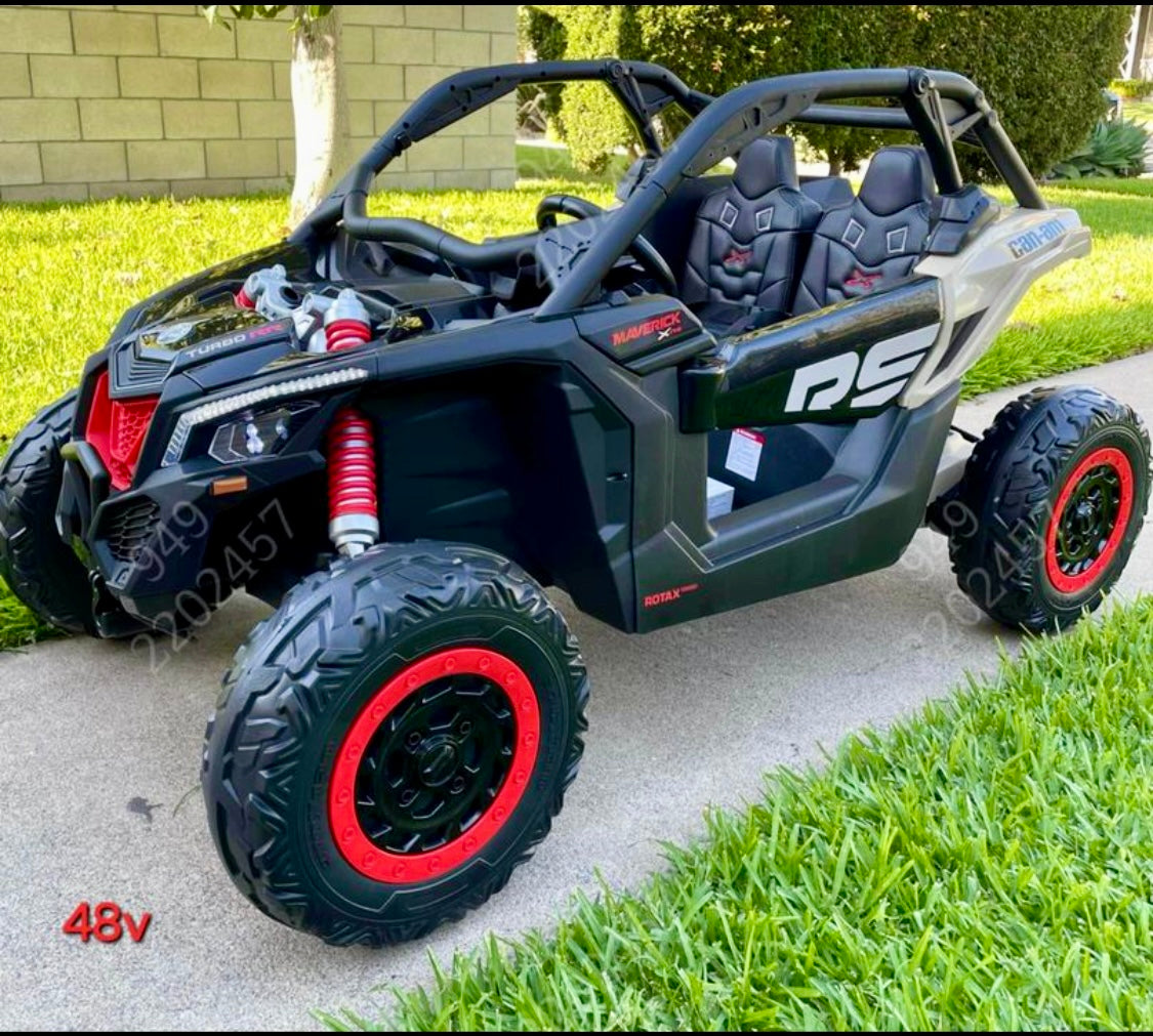 48v Licensed Can-Am Buggy 2 Seats XXL RS EDITION KHAKI with MP4 screen