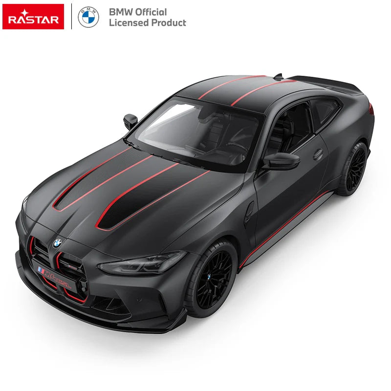 Rastar RC 1:16 BMW M4 CSL Kids Remote Control Toy Car - Matt Black