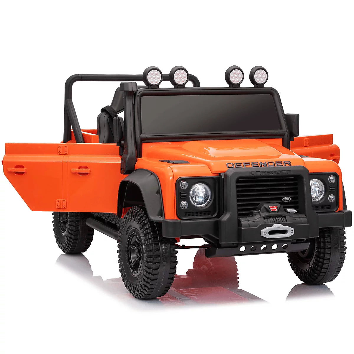 Licensed Land Rover
Defender 110 SVX/ PREMIUM SPEC 24v Battery/ Eva Rubber Wheels!
