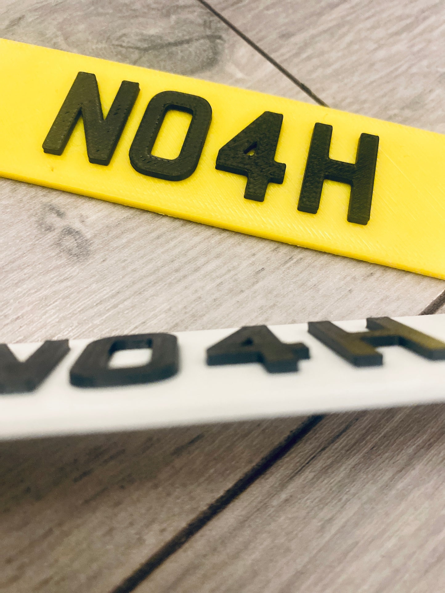 Kids Electric Ride On Car Personalised 3D 4D PRINTED NUMBER PLATES x2 UNIQUE!