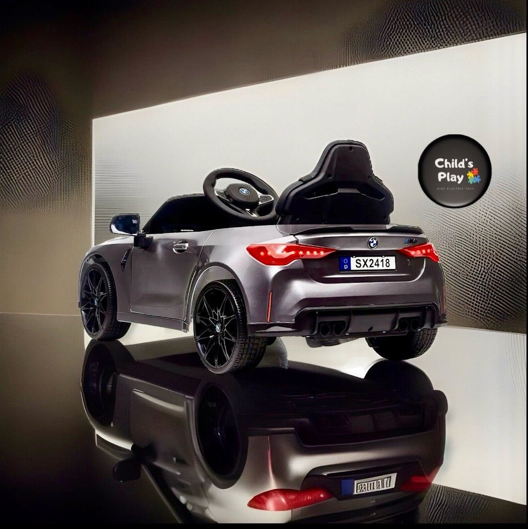 Licensed BMW M4 Competition 12v UPGRADED SPEC EVA Rubber Wheels