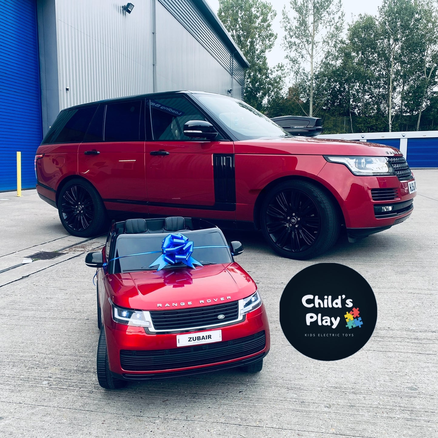 Range Rover 2023 NEW SHAPE Two Seater 24V Kids Ride on Car with Parent Remote MP4 touchscreen - Metallic RED