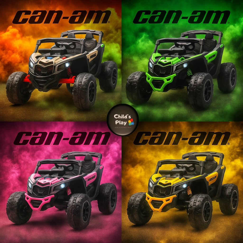 24v Can Am Maverick Kids Ride on UTV Buggy 4 Motors and Remote - Available in x4 Colours