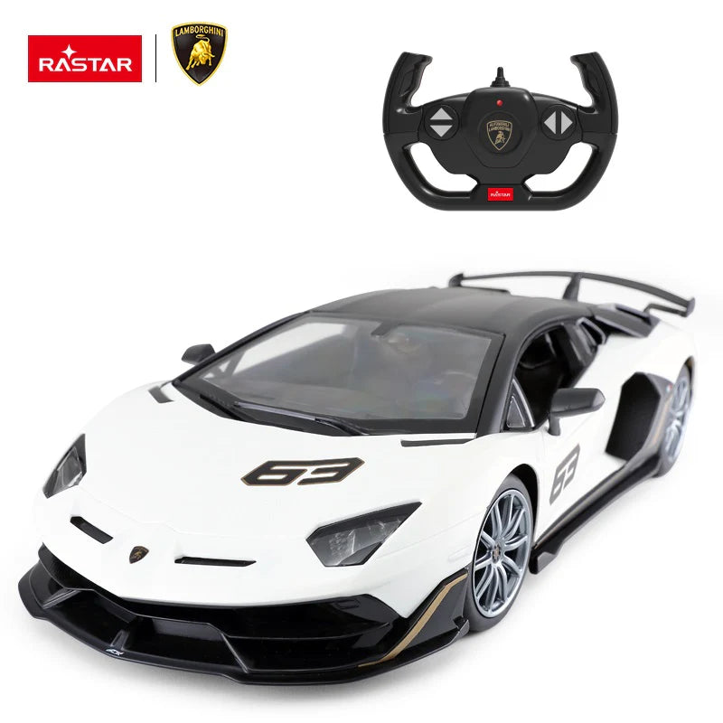 Rastar RC 1:14 Aventador SVJ Performance Kids Remote Control Toy Car - White