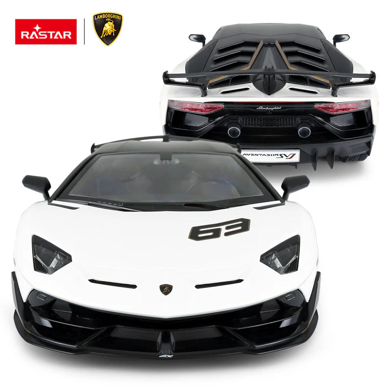 Rastar RC 1:14 Aventador SVJ Performance Kids Remote Control Toy Car - White
